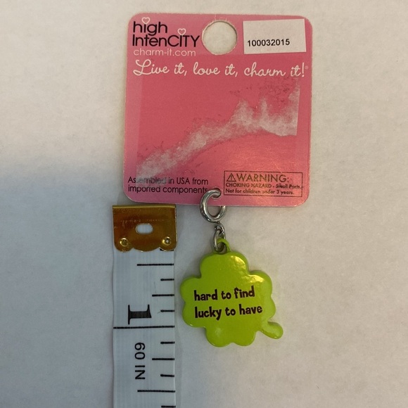 NEW Charm IT! High IntenCITY Kid Teen BFF Shamrock Luck Charm for Charm Bracelet - Picture 2 of 2